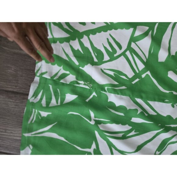 LILLY PULITZER for Target Boom Boom Shift Dress Tropical Leaves Green Sz XL - Picture 2 of 8